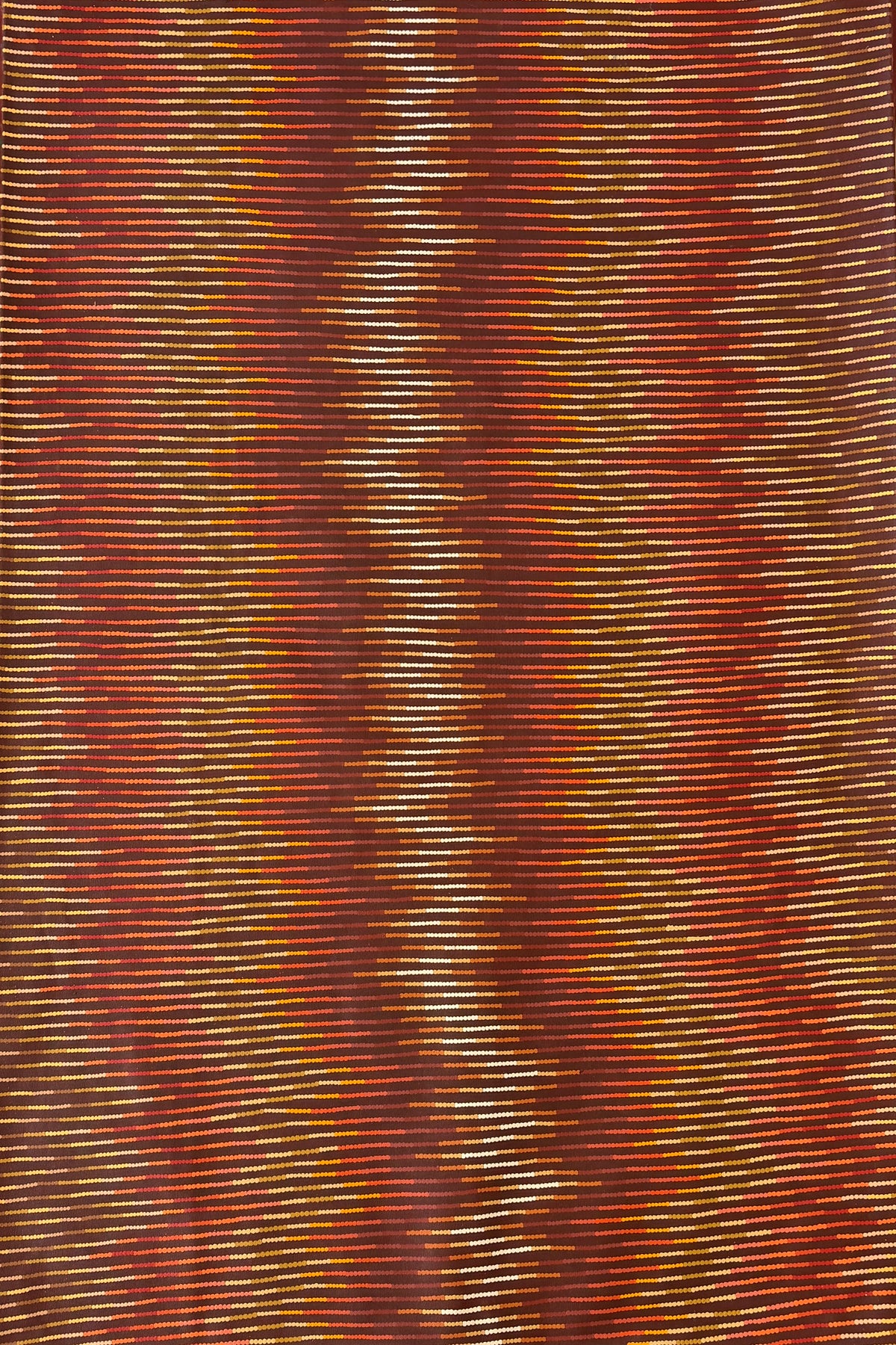 Lirrwarti (21-26) by Leah Nanala, original acrylic painting on canvas, 150 × 101 cm, depicting a creek and bush foods on her grandmother's Country near Balgo.