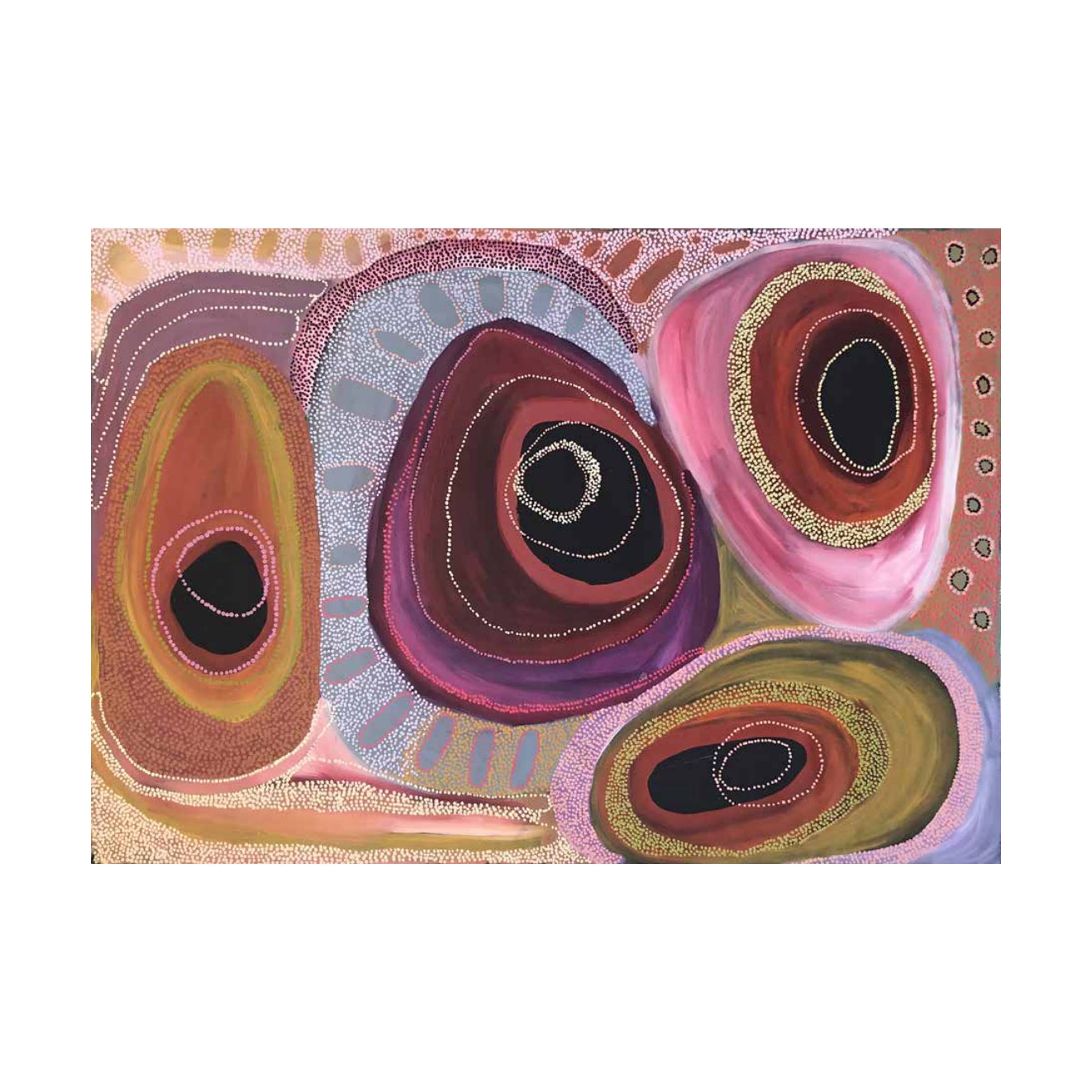 “Artwork from Living Water exhibition – contemporary Aboriginal art, Aboriginal Contemporary”