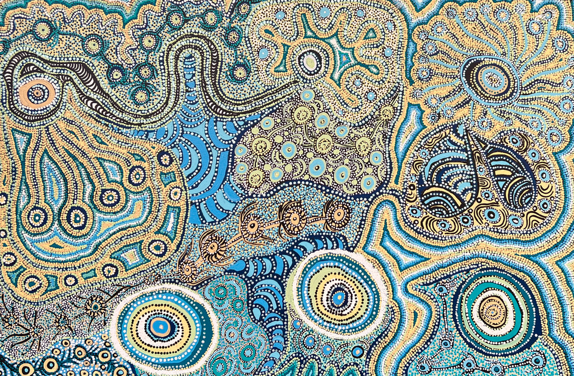 Honey Grevillea - 150cm x 100cm