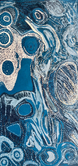 Walu Rockhole Dreaming - 76cm x 152cm
