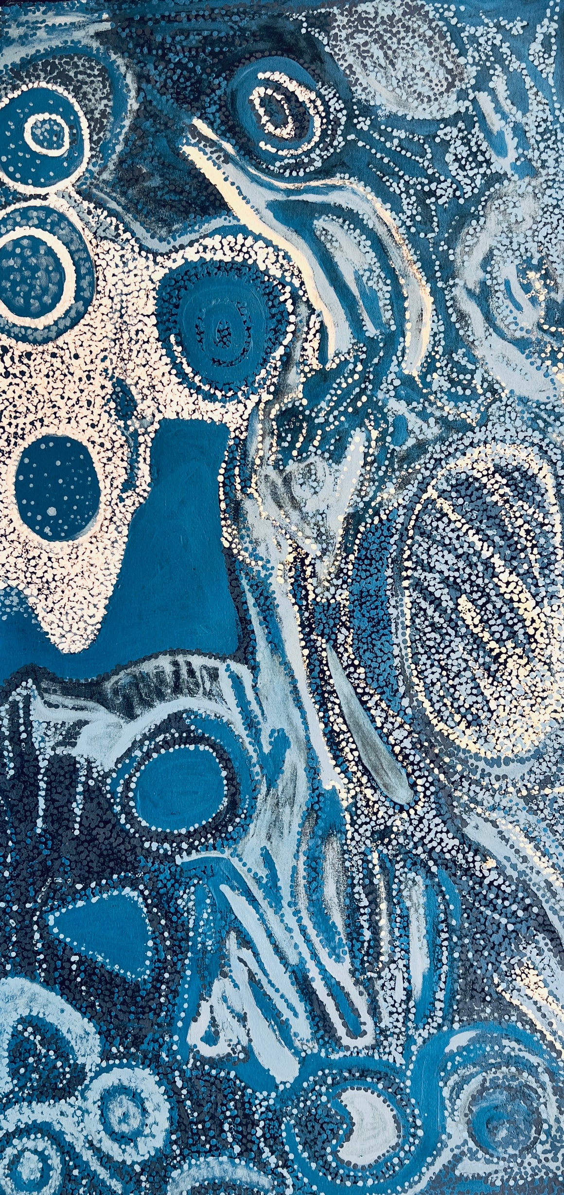 Walu Rockhole Dreaming - 76cm x 152cm