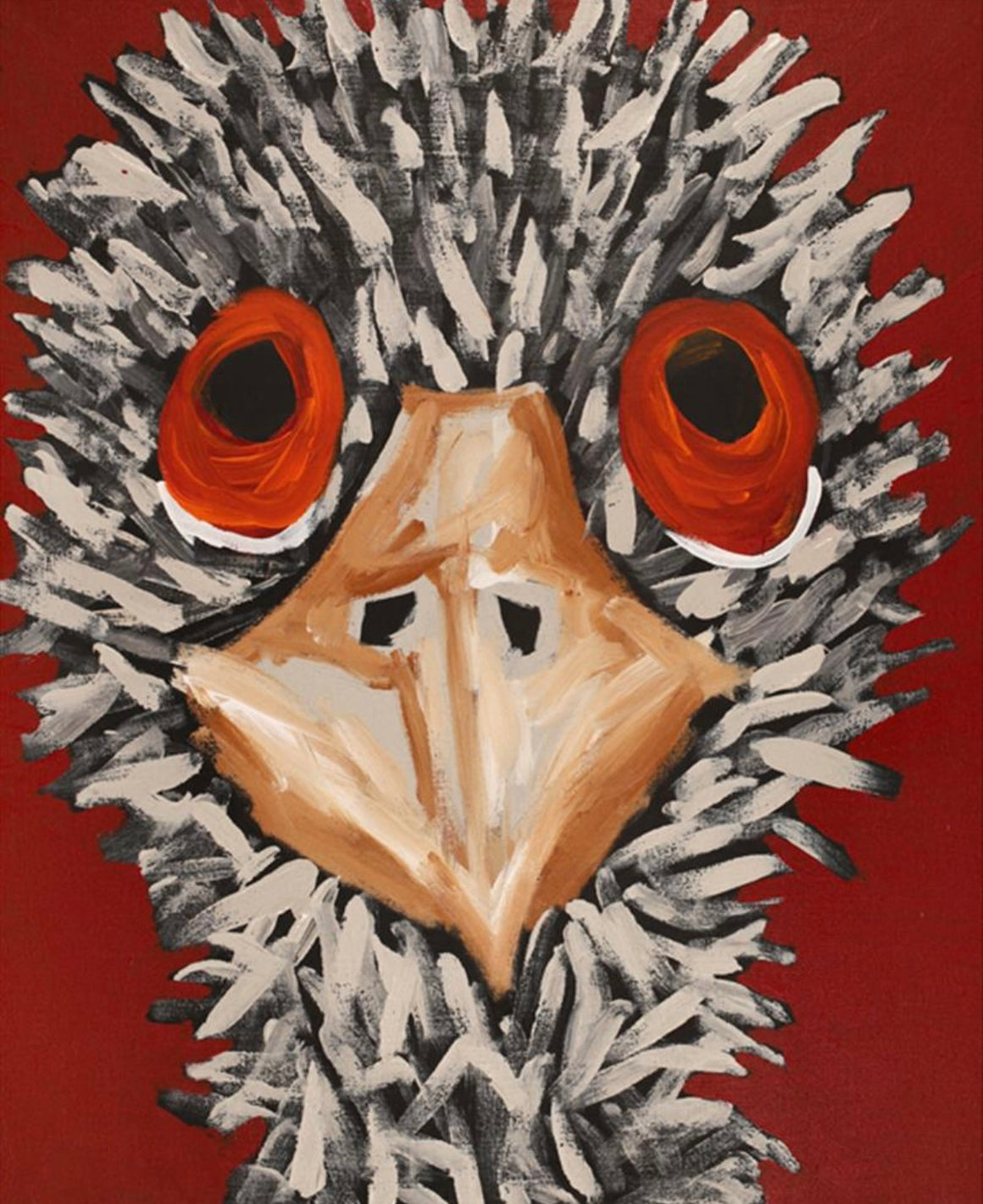 Birds that live around Yuendumu - 76cm x 61cm