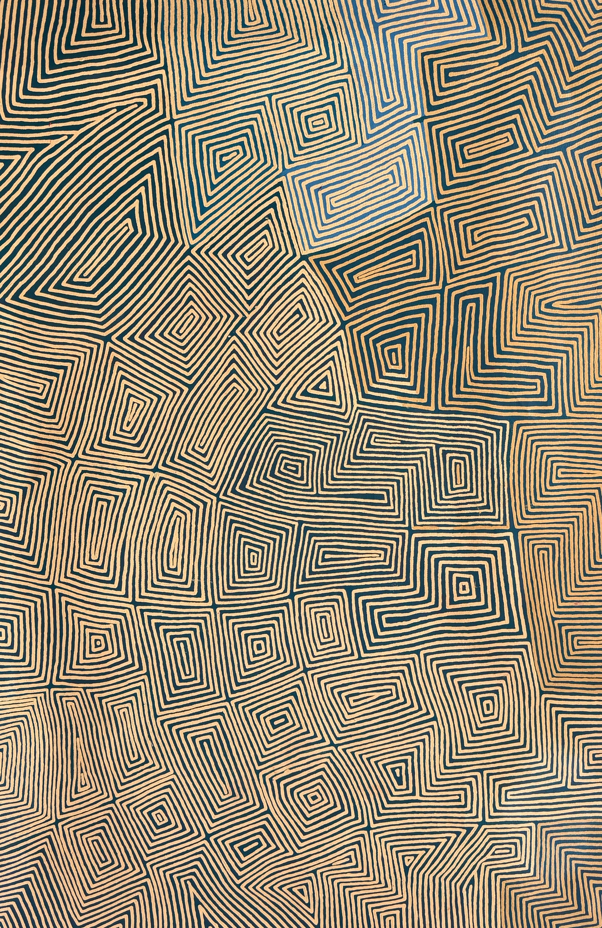 Ngukarnupalkarr by Vincent Nanala, original Aboriginal acrylic painting on canvas, 152.4 × 101.6 cm, relating to Snake Tjukurrpa.