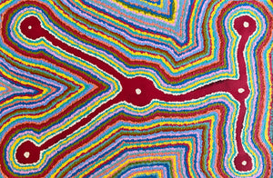 Lukarrara Jukurrpa ( Desert Fringe-rush Seed Dreaming) - 91cm x 61cm