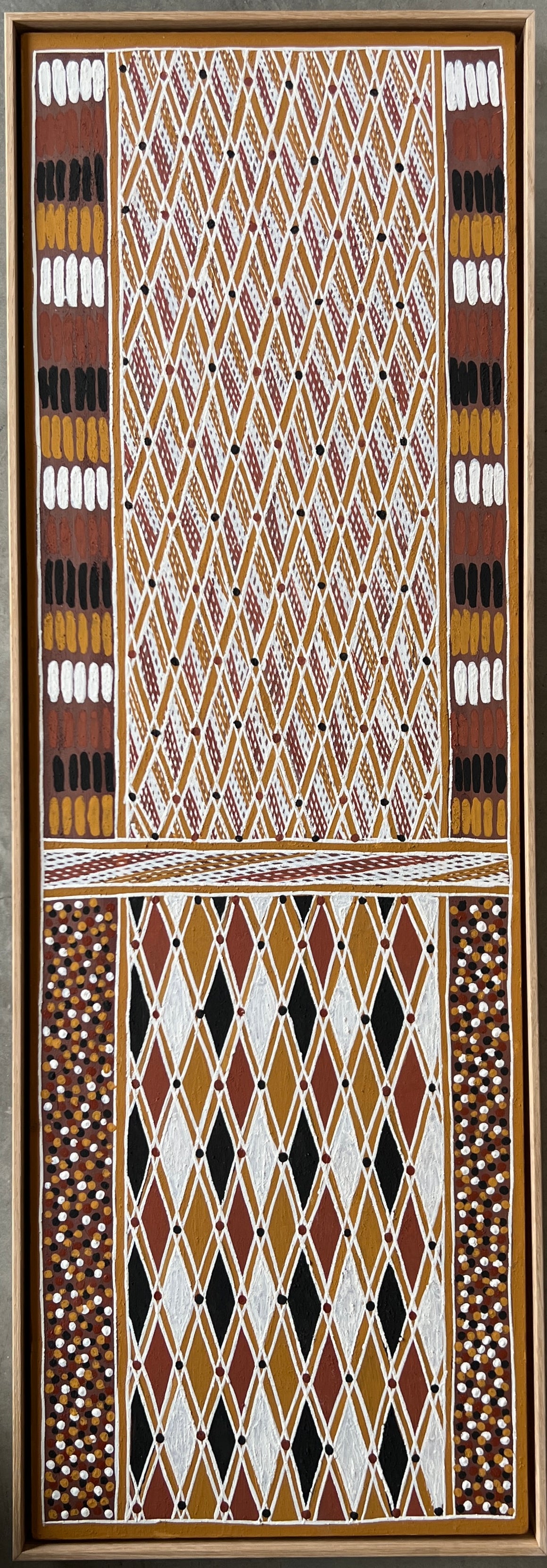 Guku Galinyin - Framed size 43cm x 125cm